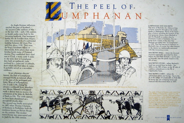 Information Board at the Peel of Lumphanan