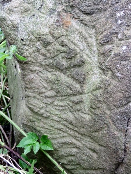 ...and more unusual markings on a large stone