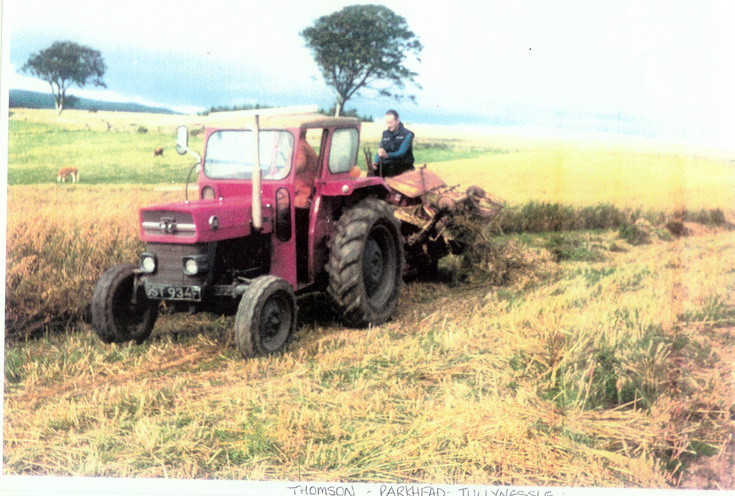 Harvesting Oats at Parkhead, Tullynessle