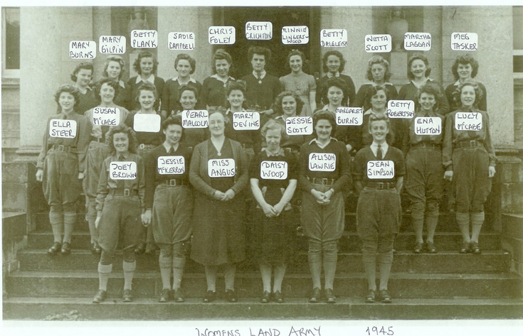 Womens' Land Army at Whitehaugh House