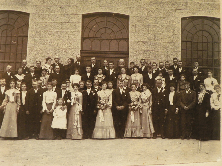 First wedding at Alford Public Hall