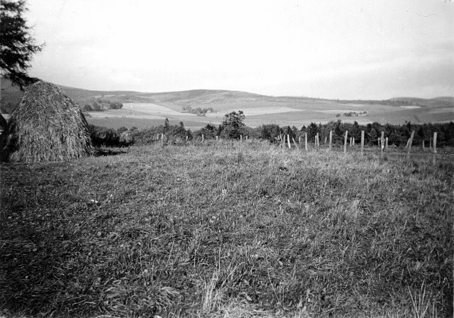 View across farmland at Shannock