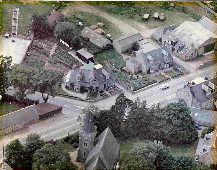 Aerial view of Main Street/Donside Road