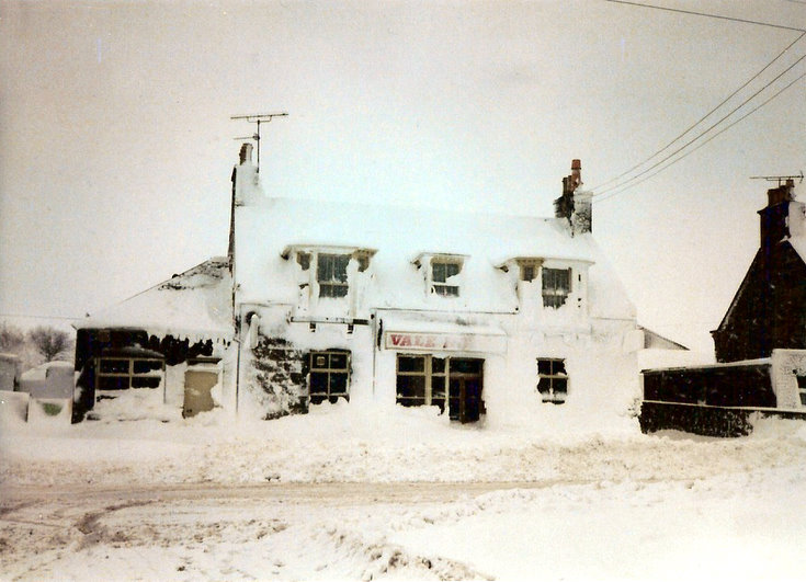 Vale Hotel under snow