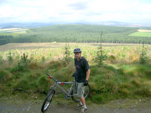A visitor from Glasgow on the Pitfichie Trail